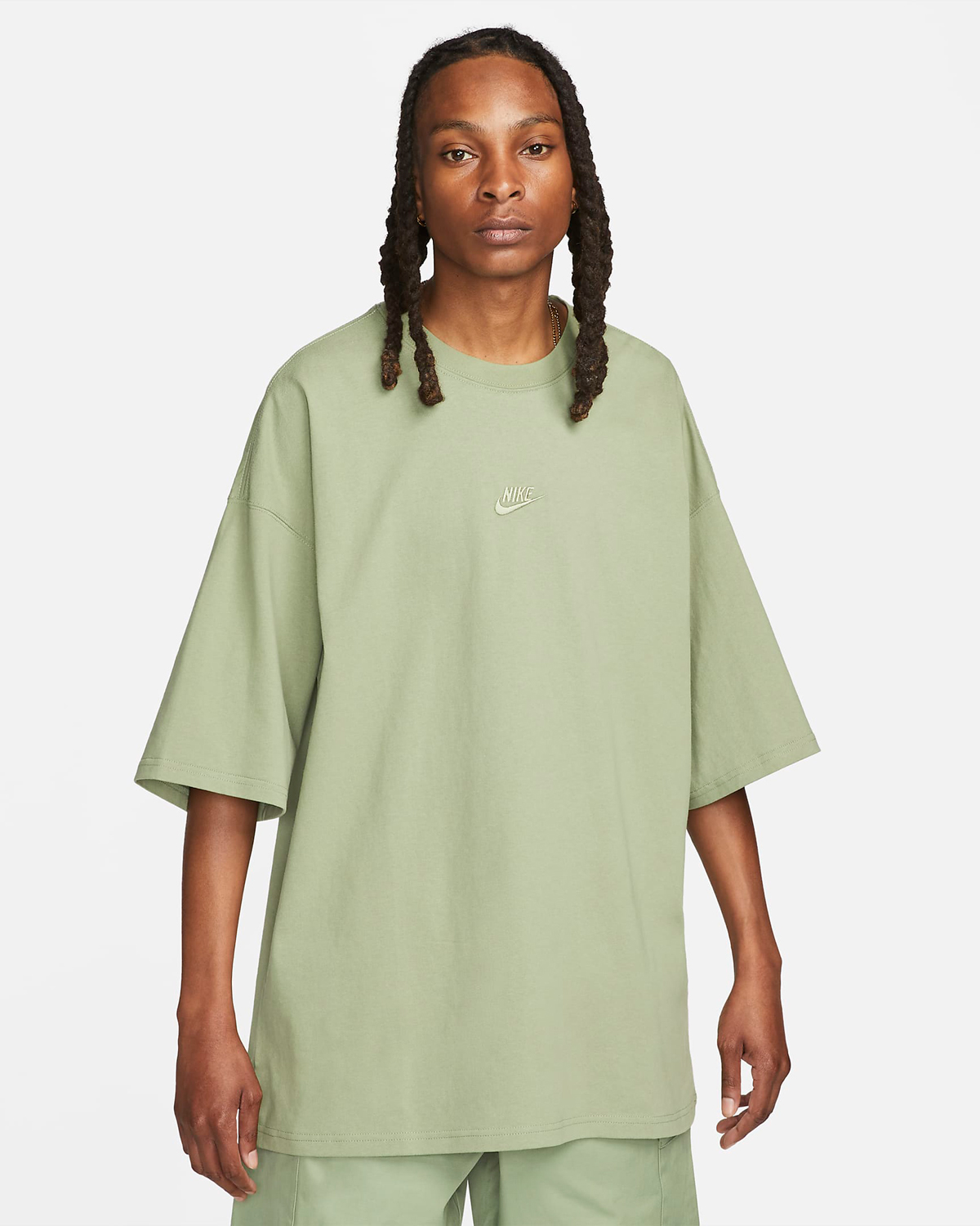 Nike-Sportswear-Oversized-T-Shirt-Oil-Green
