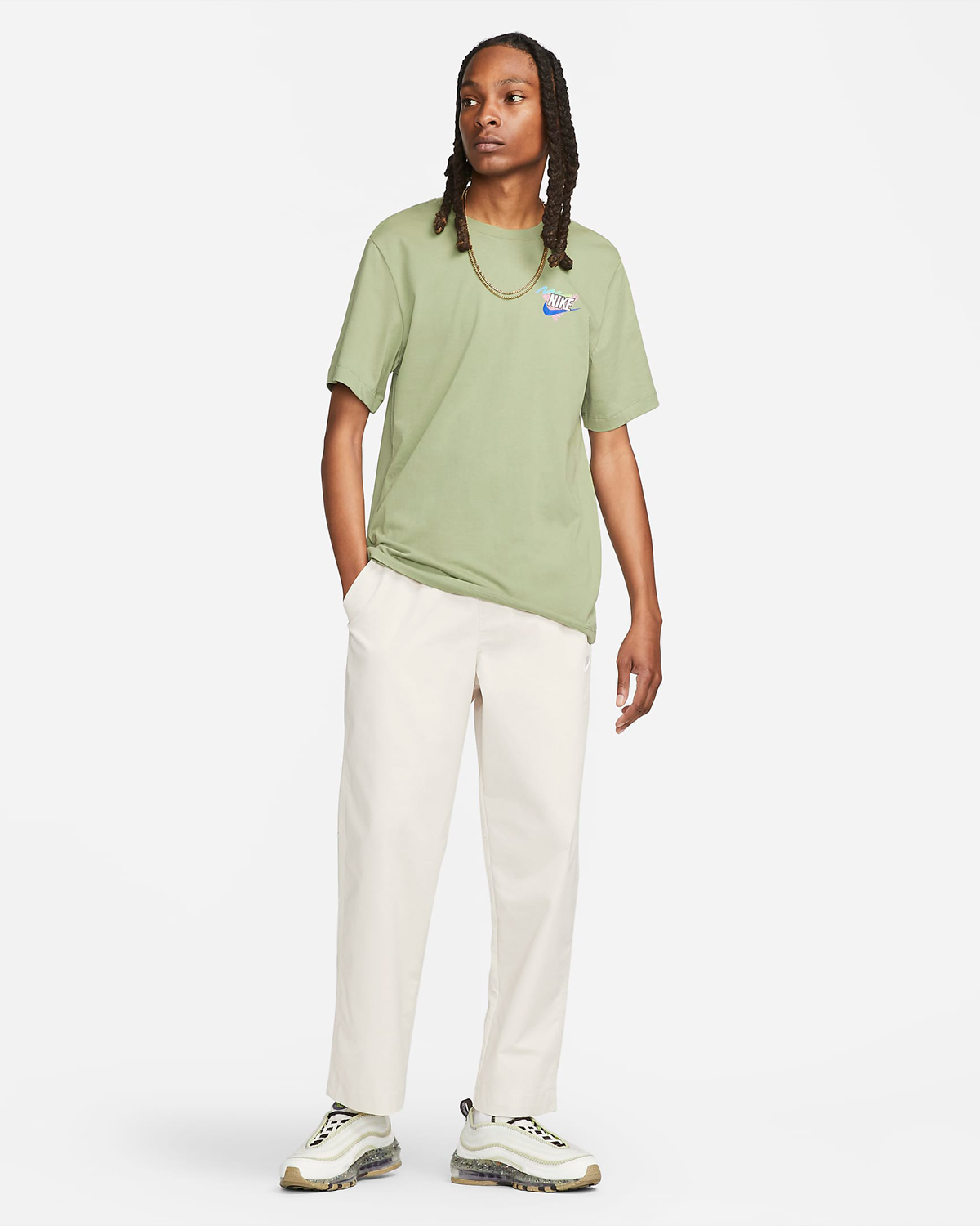 Nike-Sportswear-Summer-2023-T-Shirt-Oil-Green-Outfit