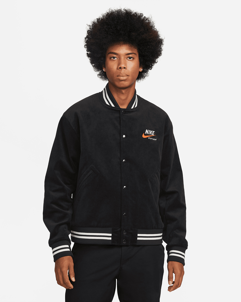 Nike-Sportswear-Trend-Bomber-Jacket-Black-White-Orange-1