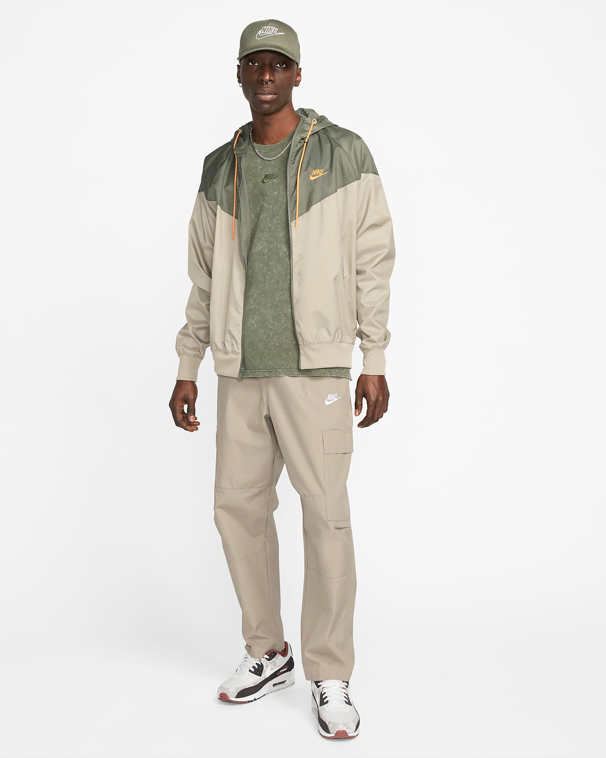 Nike-Sportswear-Windrunner-Hooded-Jacket-Khaki-Medium-Olive-Sundial-Outfit