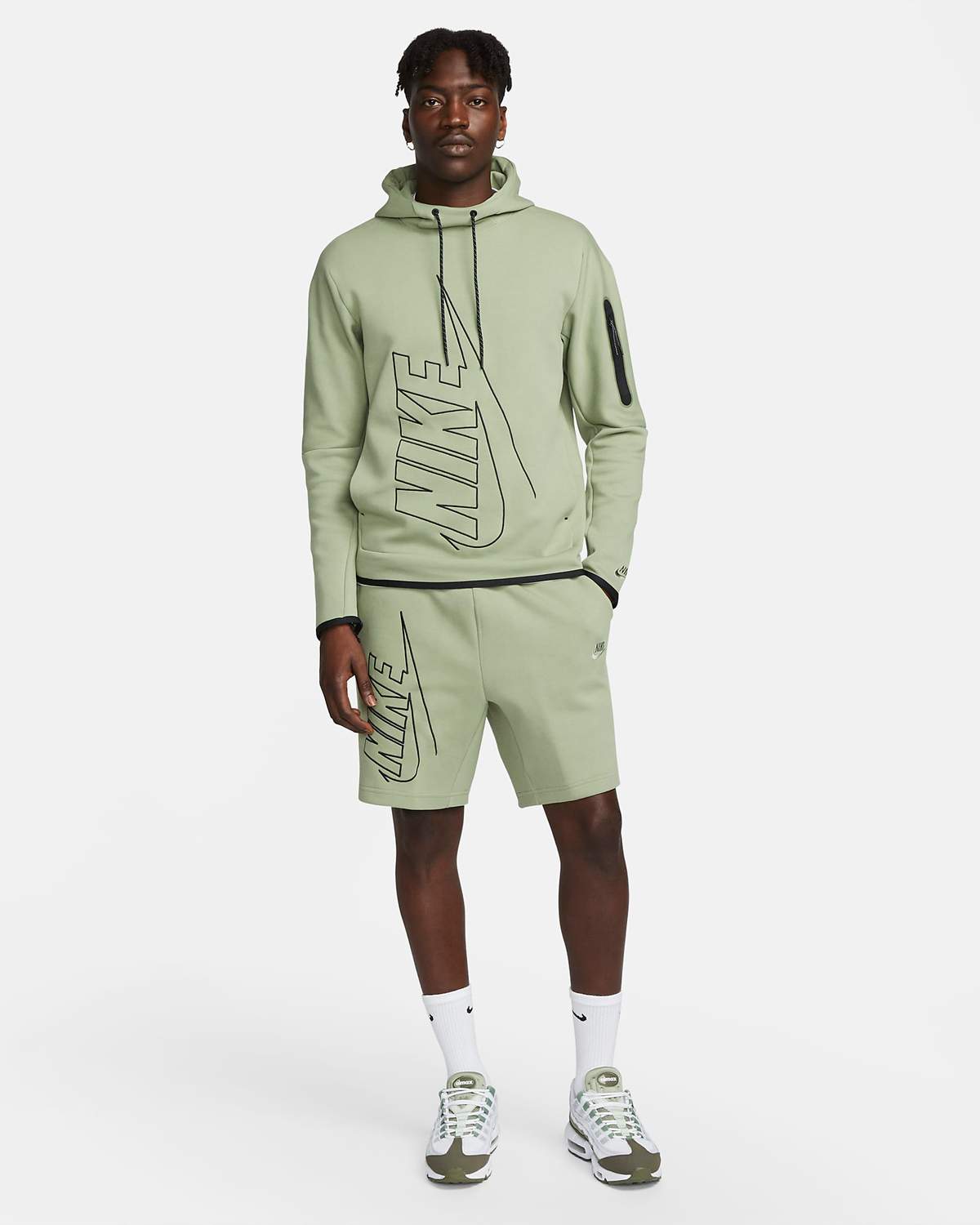 Nike-Tech-Fleece-Graphic-Hoodie-Oil-Green-Outfit
