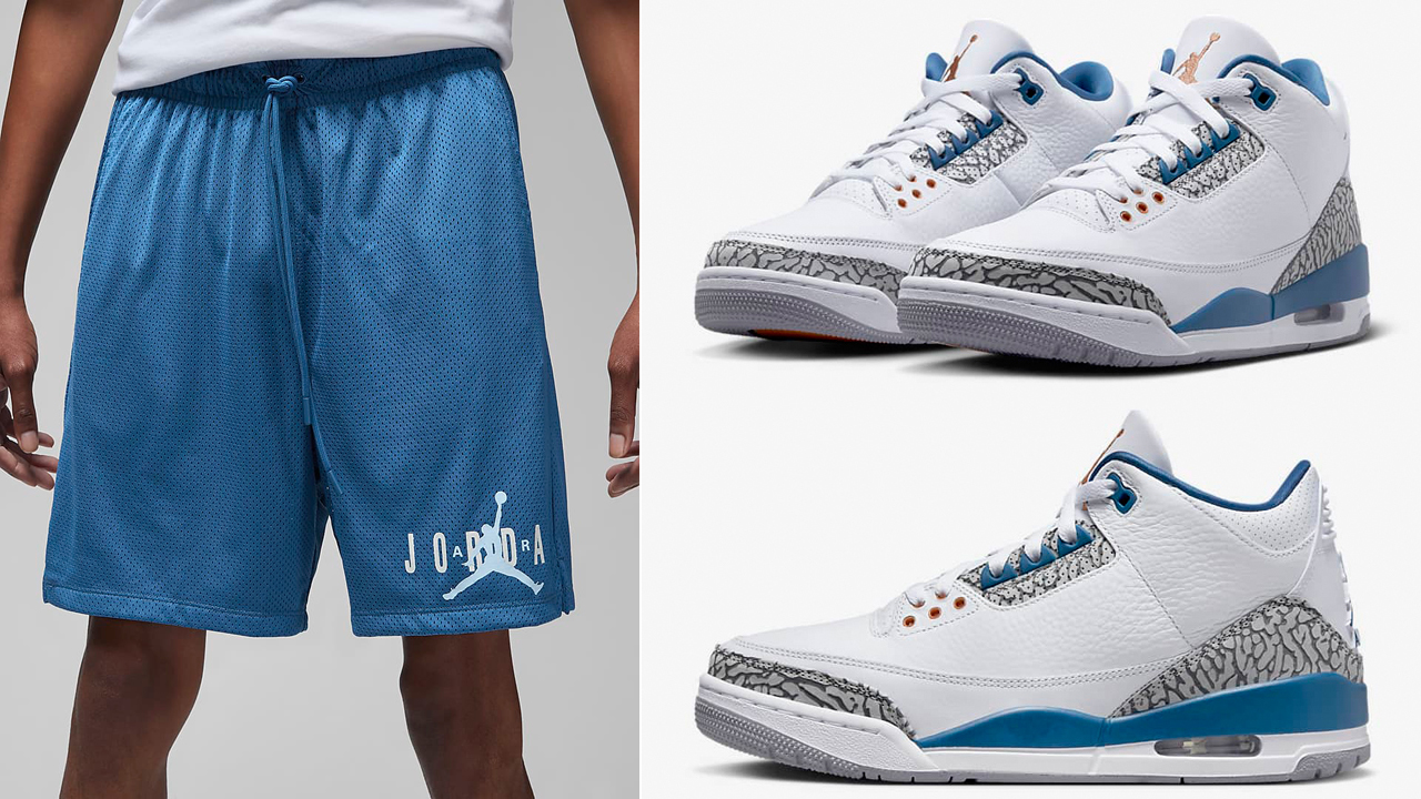 Air-Jordan-3-Wizards-True-Blue-Shorts-Outfit