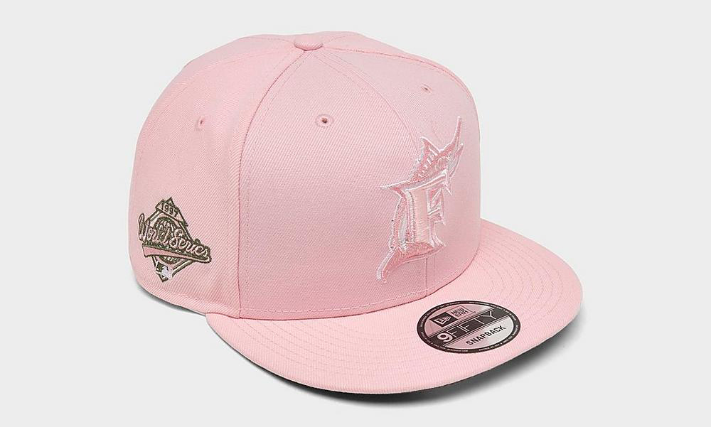 Florida-Marlins-New-Era-Pink-Snapback-Hat