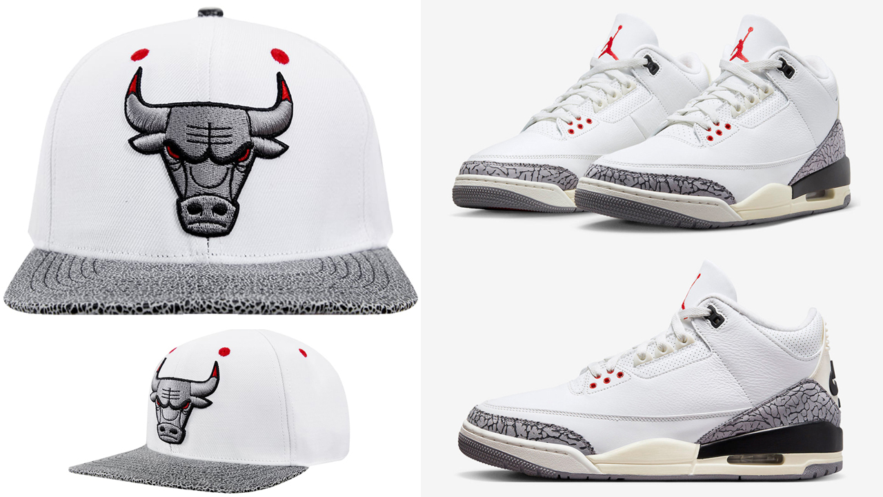 Jordan-3-White-Cement-Reimagined-Bulls-Hat-Pro-Standard