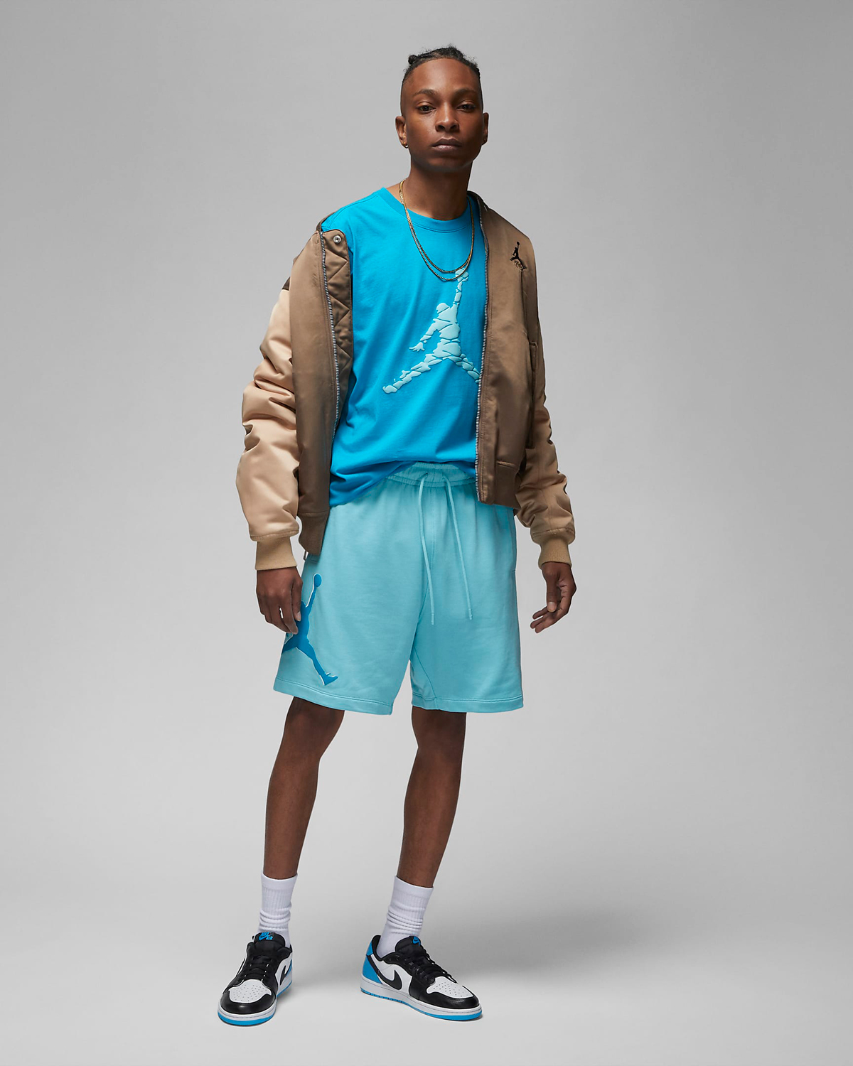 Jordan-Essentials-Jumpman-T-Shirt-Shorts-Aquatone-Bleached-Aqua-Outfit