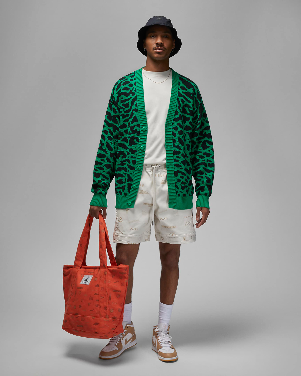 Jordan-Lucky-Green-Flight-Heritage-Cardigan-Sweater-Outfit