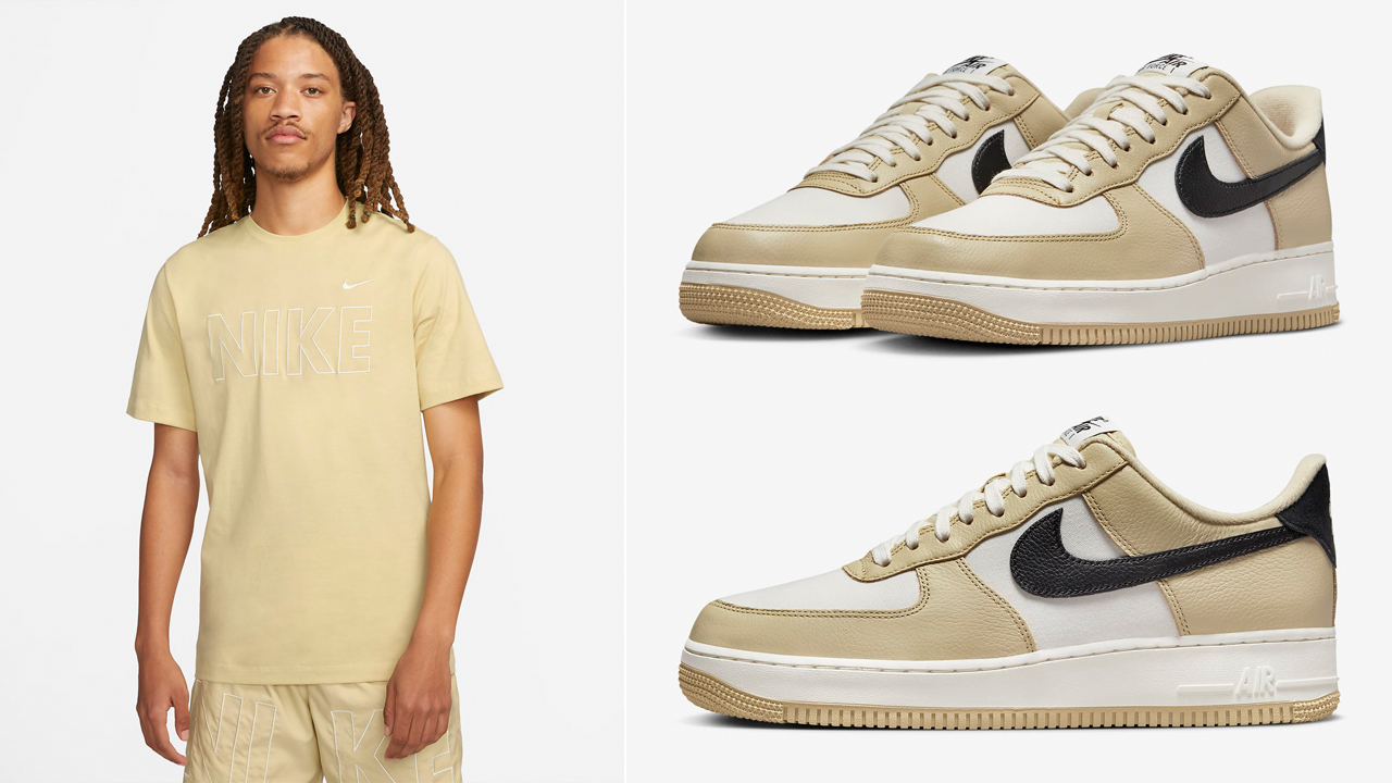 Nike-Air-Force-1-Low-NBHD-Team-Gold-Shirt-Match-Outfit