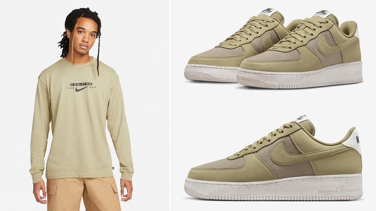 Nike-Air-Force-1-Low-Neutral-Olive-Shirt-Match