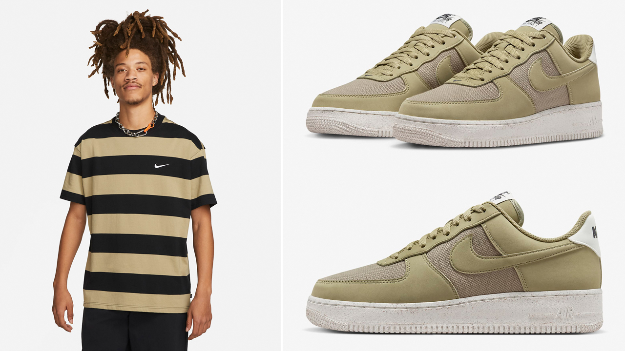 Nike-Air-Force-1-Low-Neutral-Olive-T-Shirt-Match