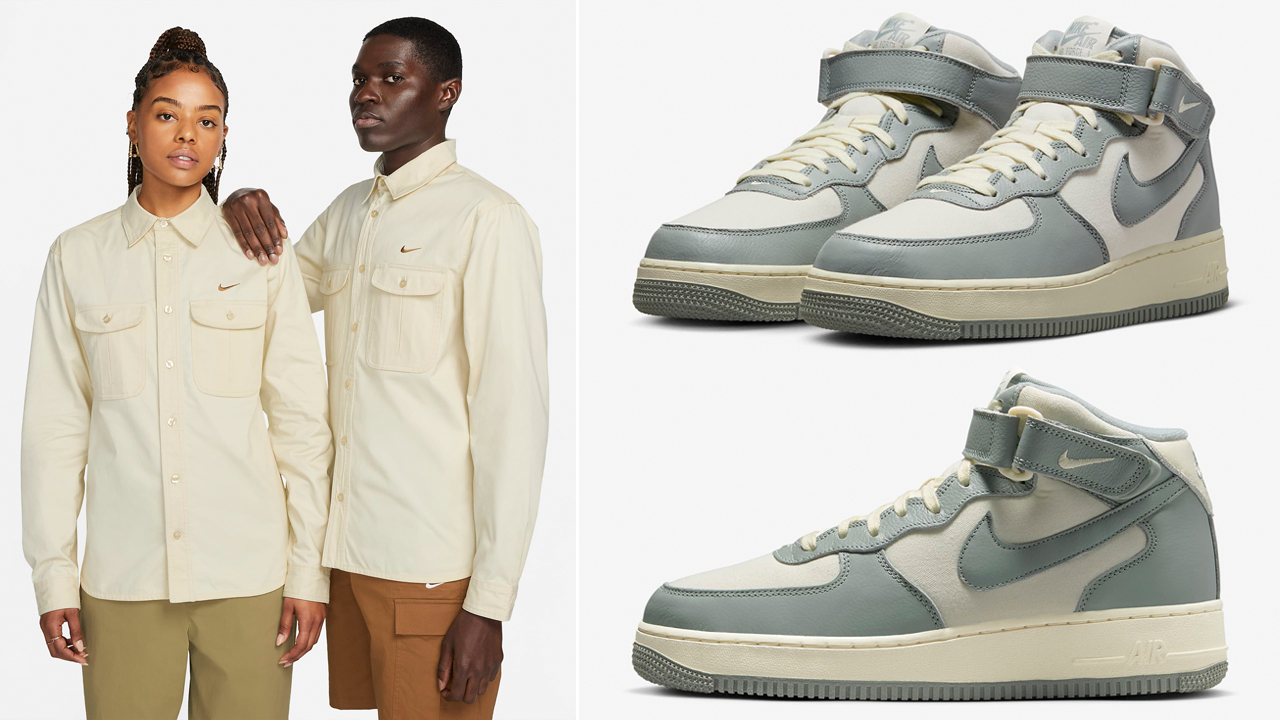 Nike-Air-Force-1-Mid-LX-NBHD-Mica-Green-Coconut-Milk-Shirt-Outfit