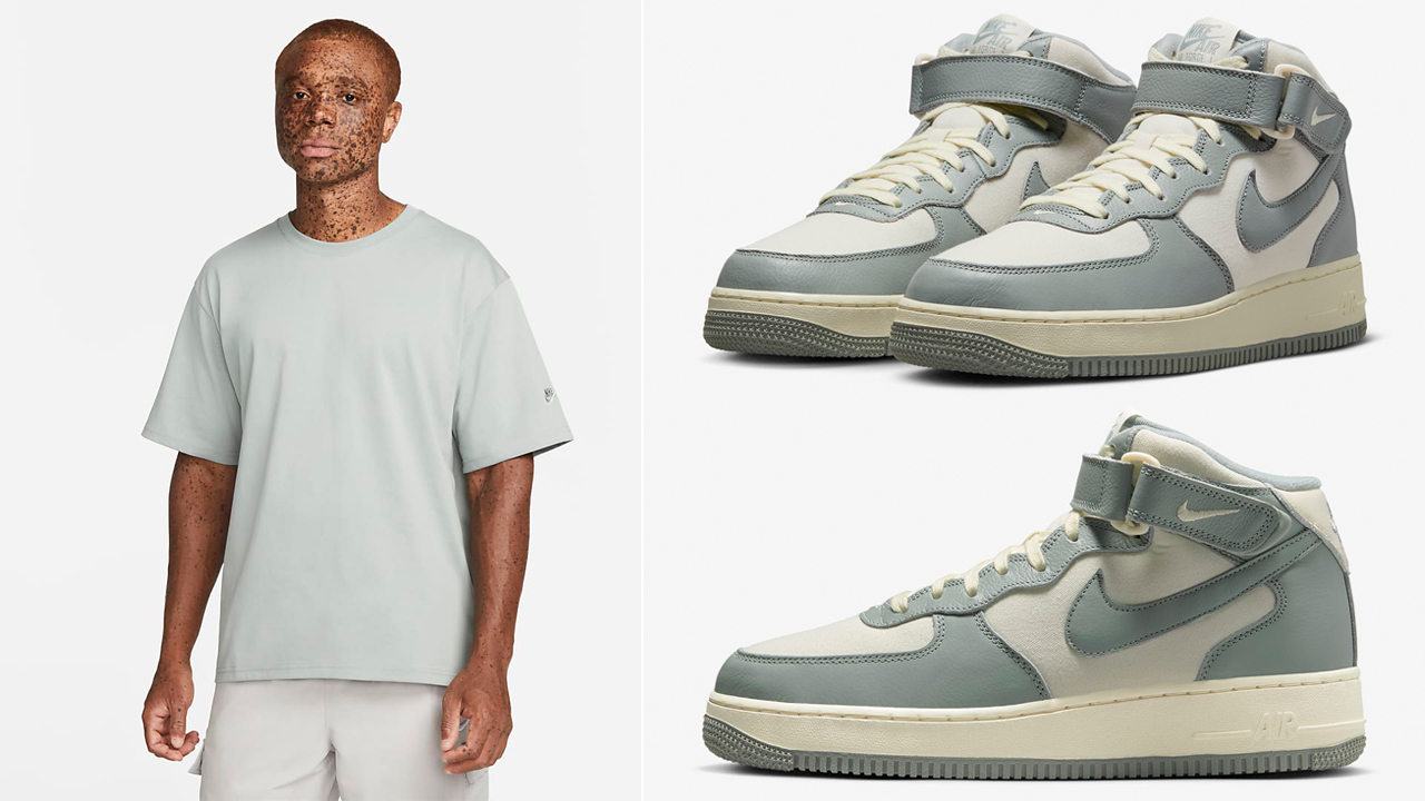 Nike-Air-Force-1-Mid-LX-NBHD-Mica-Green-Shirt-Outfit