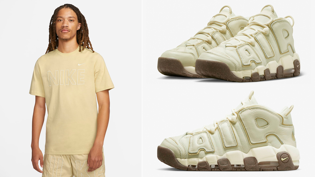 Nike-Air-More-Uptempo-96-Coconut-Milk-Team-Gold-Shirt-Clothing-Outfit
