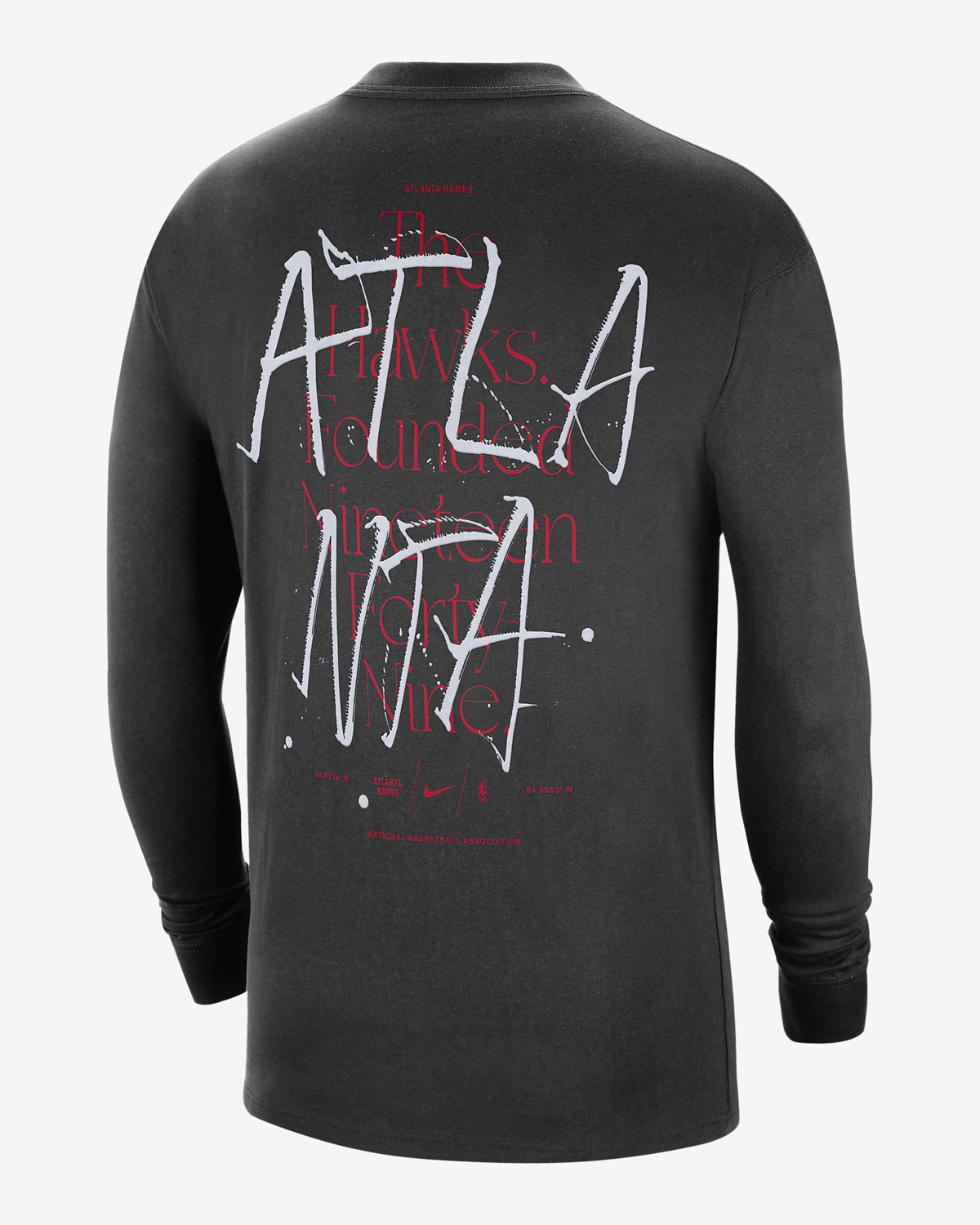 Nike-Atlanta-Hawks-2023-Long-Sleeve-Courtside-T-Shirt-2