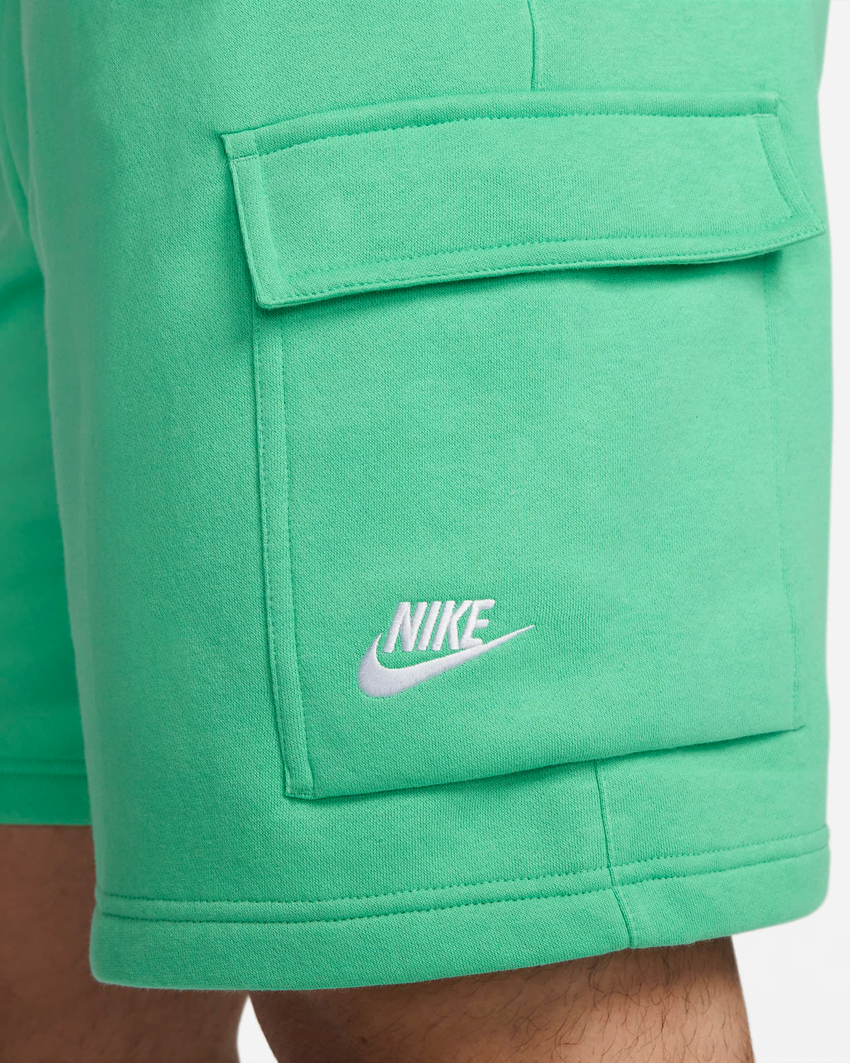 Nike-Club-Fleece-Cargo-Shorts-Spring-Green-2