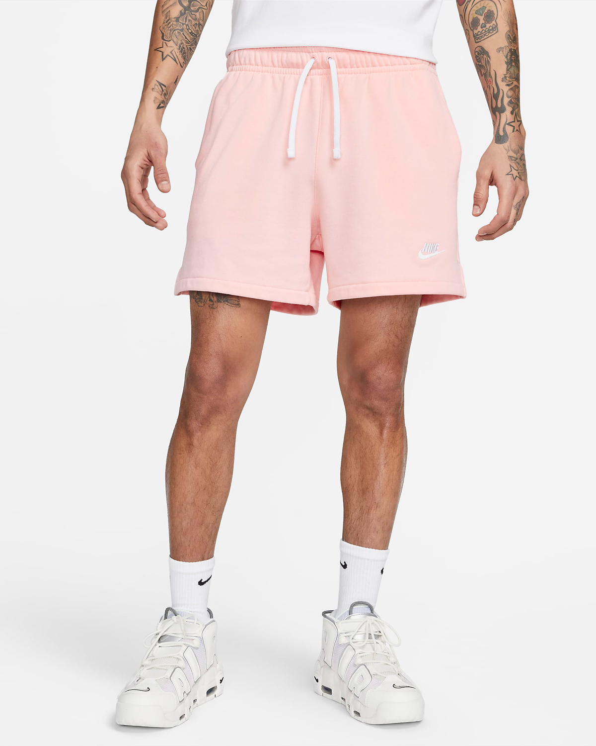 Nike-Club-Fleece-Shorts-Pink-Bloom