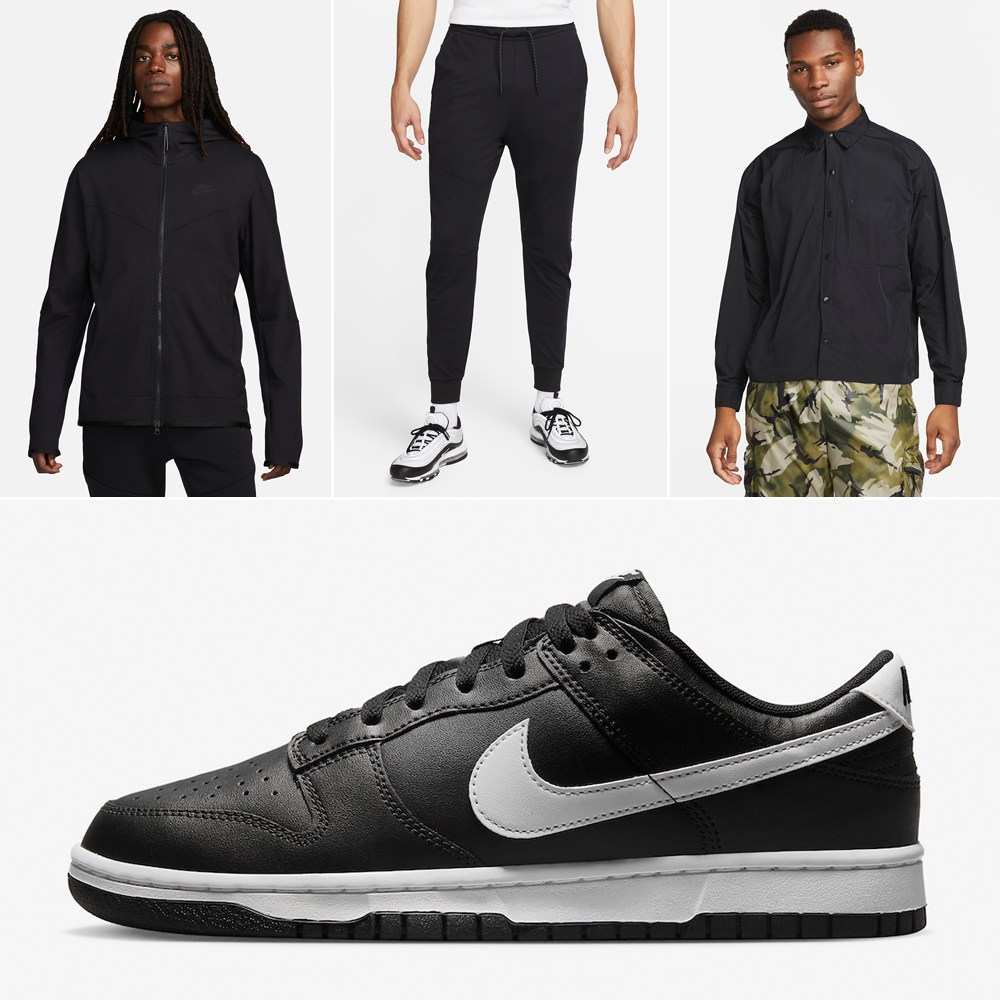 Nike-Dunk-Low-Black-Panda-Tech-Fleece-Clothing