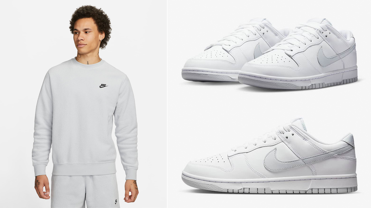Nike-Dunk-Low-White-Pure-Platinum-Sweatshirt-Outfit