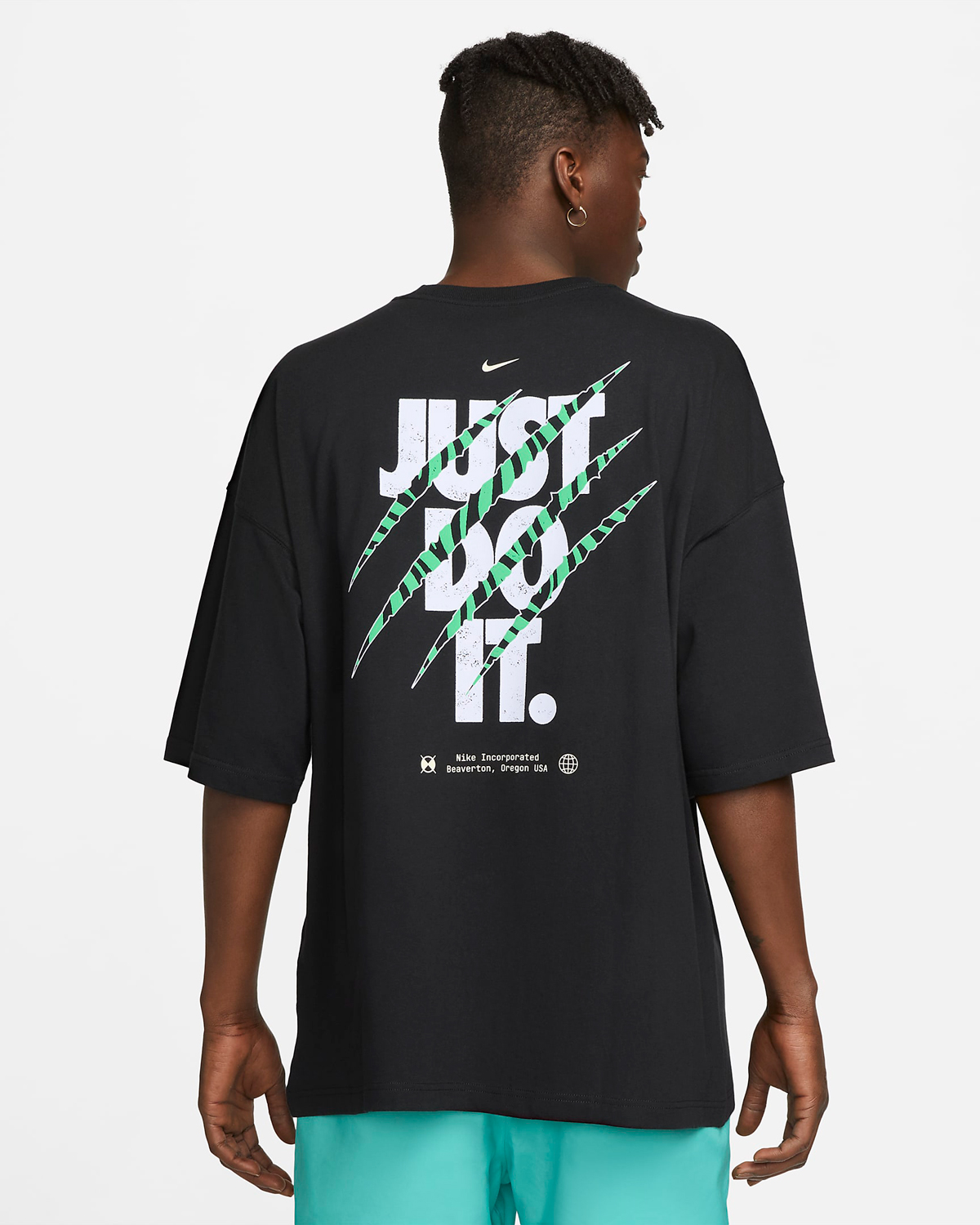 Nike-JDI-Wild-T-Shirt-Black-White-Green-2