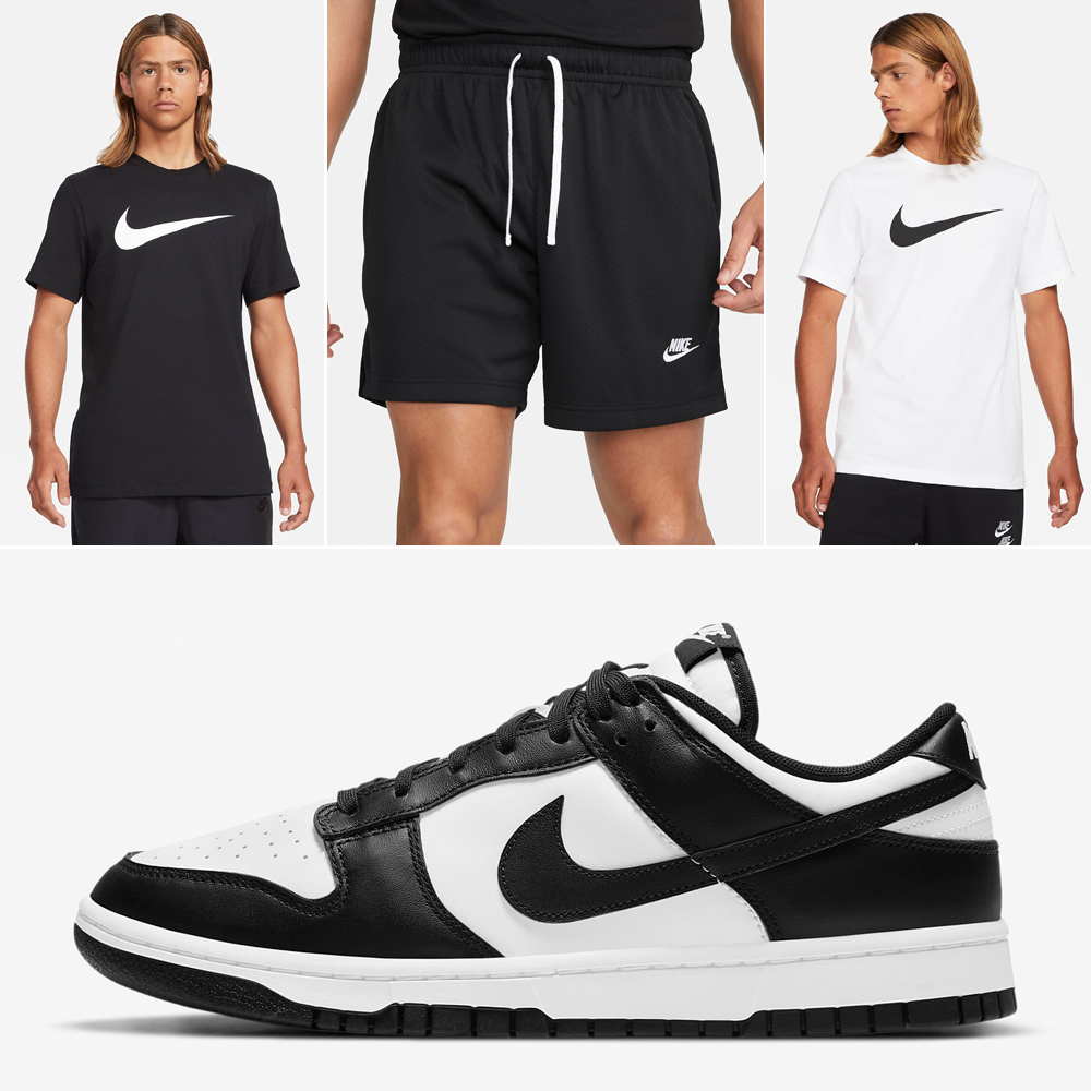 Nike-Panda-Dunk-Low-Shirts-and-Shorts