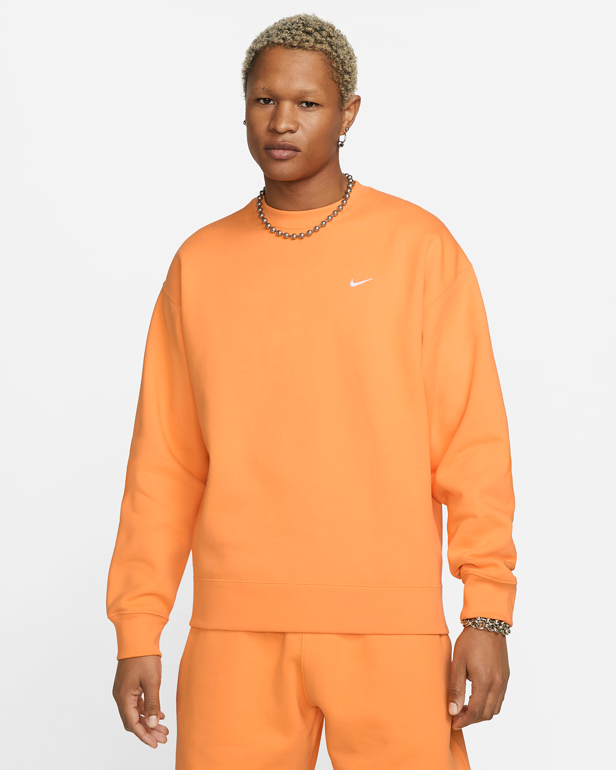 Nike-Solo-Swoosh-Fleece-Crew-Sweatshirt-Vivid-Orange