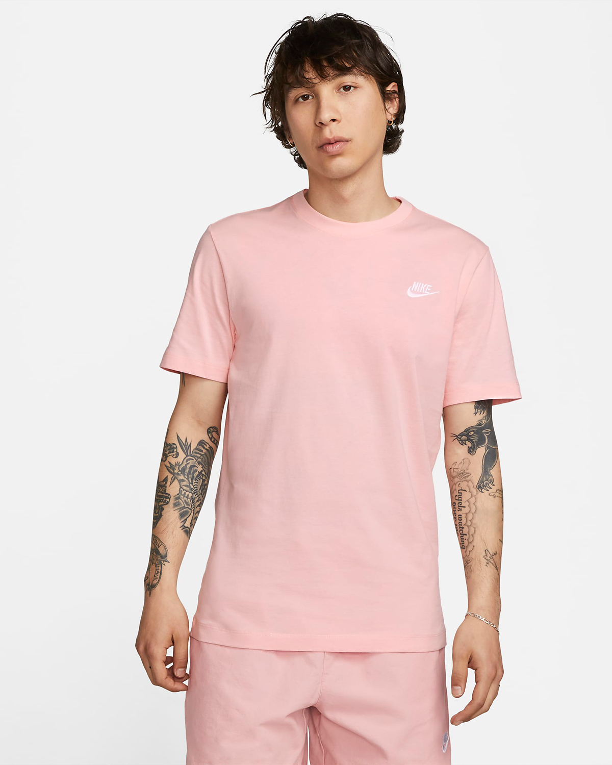 Nike-Sportswear-Club-T-Shirt-Pink-Bloom