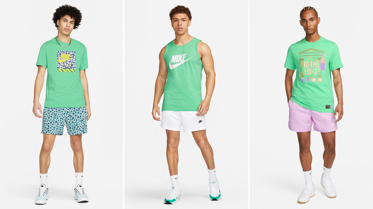 Nike-Sportswear-Spring-Green-Shirts-Shorts-Clothing-Outfits-Summer-2023