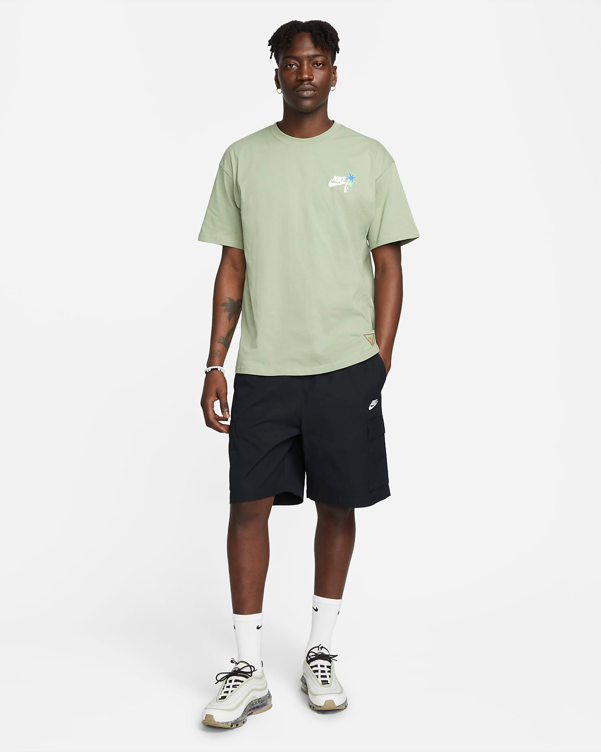 Nike-Sportswear-Surf-Dog-T-Shirt-Oil-Green-Outfit