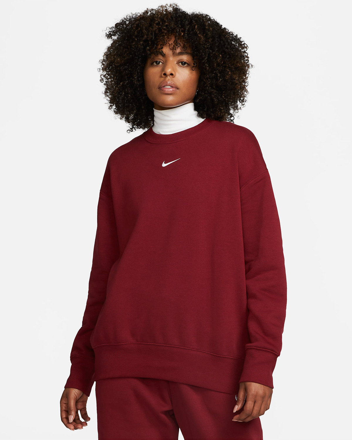 Nike-Sportswear-Womens-Phoenix-Crewneck-Sweatshirt-Team-Red