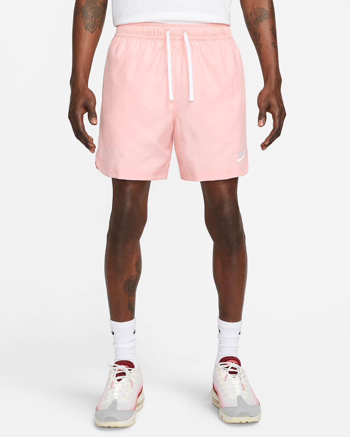 Nike-Sportswear-Woven-Flow-Shorts-Pink-Bloom