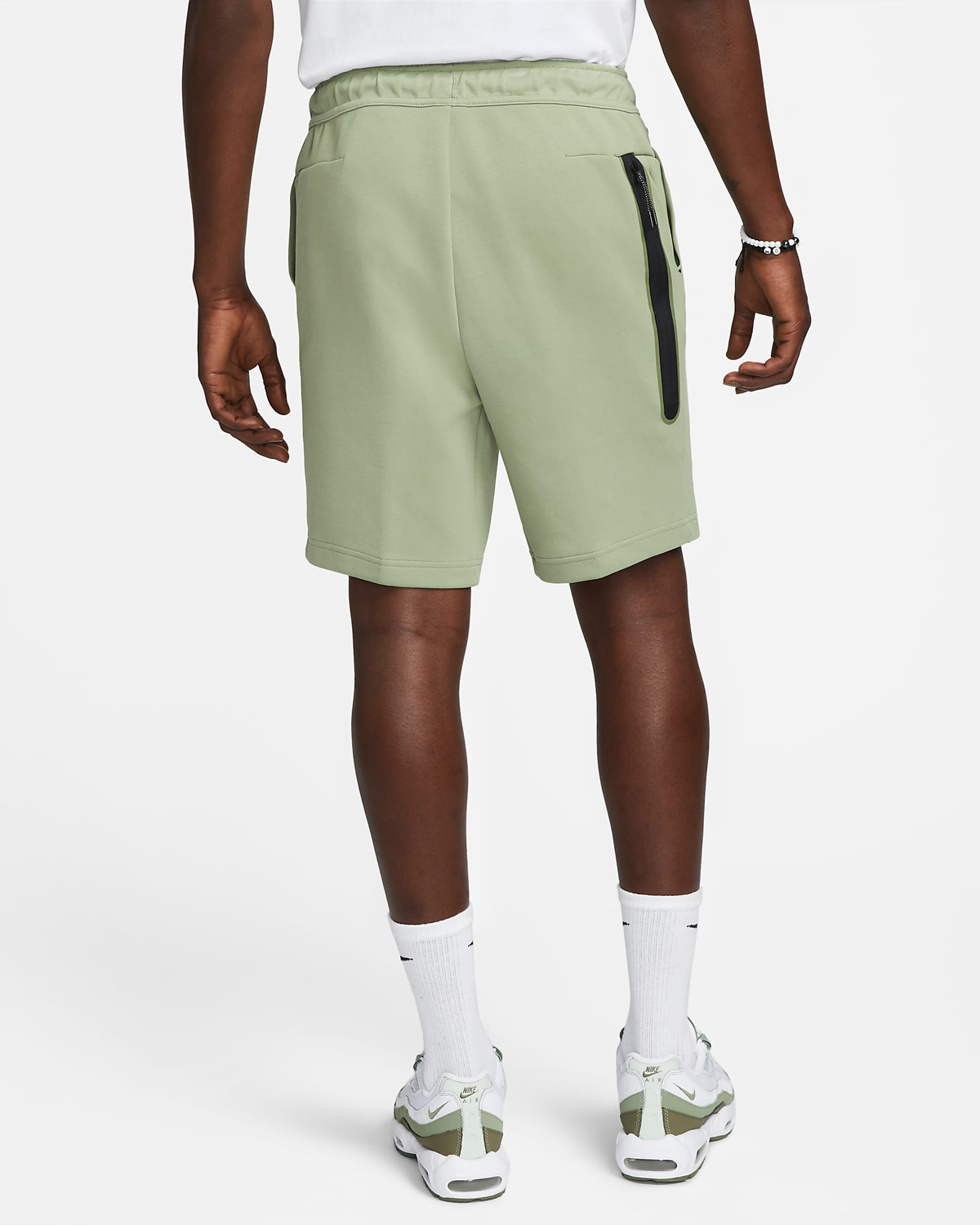 Nike-Tech-Fleece-Graphic-Shorts-Oil-Green-2