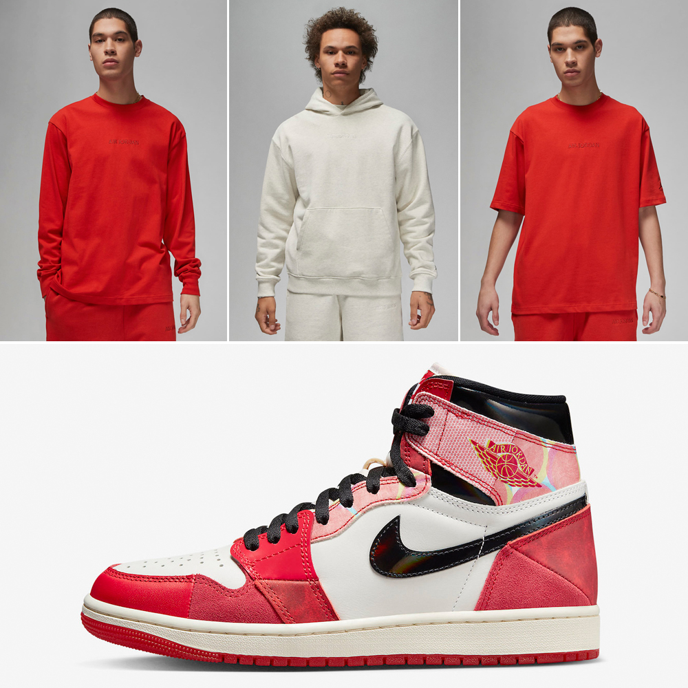 Air-Jordan-1-Spiderman-Spiderverse-Shirts-and-Outfits