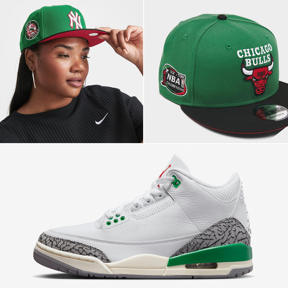 Air-Jordan-3-Lucky-Green-Hats