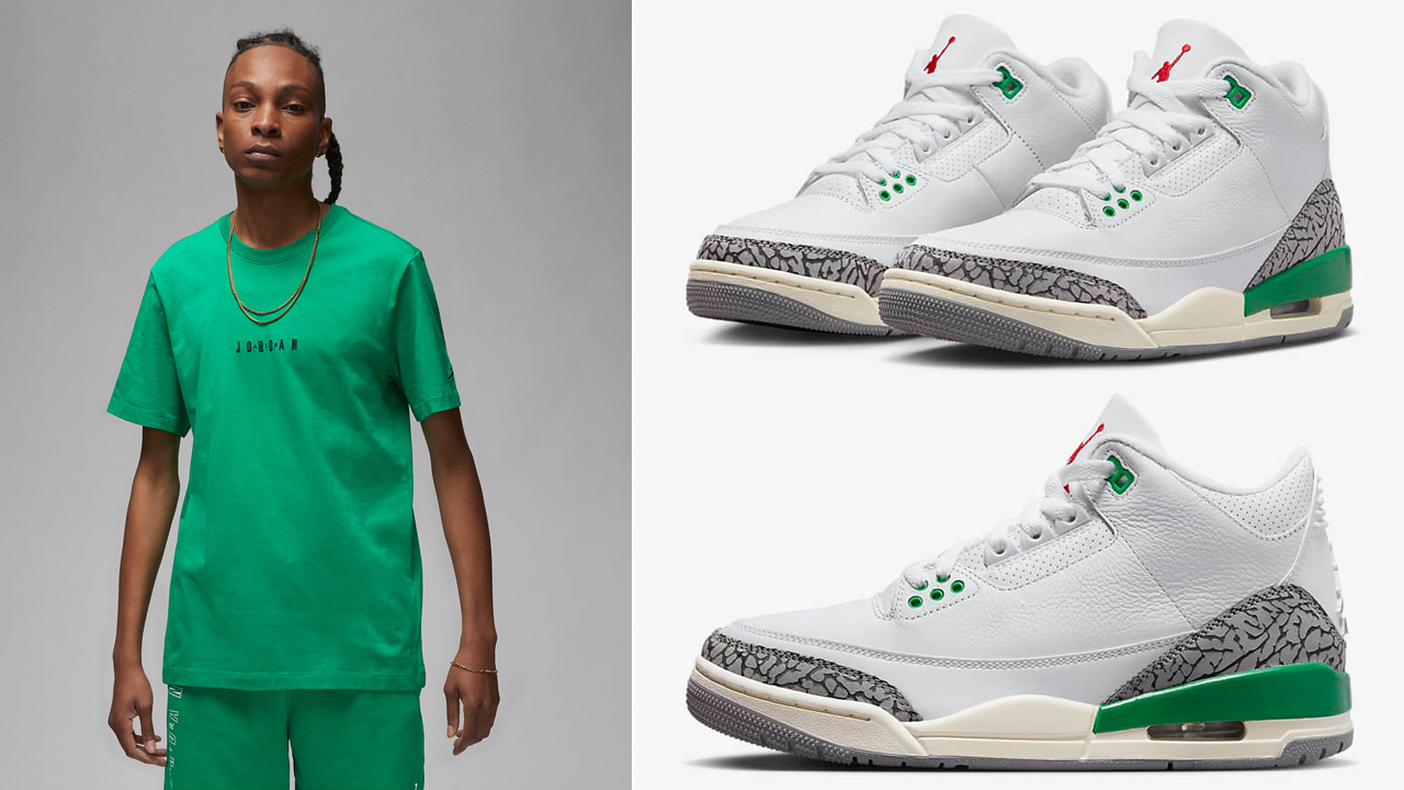 Air-Jordan-3-Lucky-Green-Shirt-Outfit