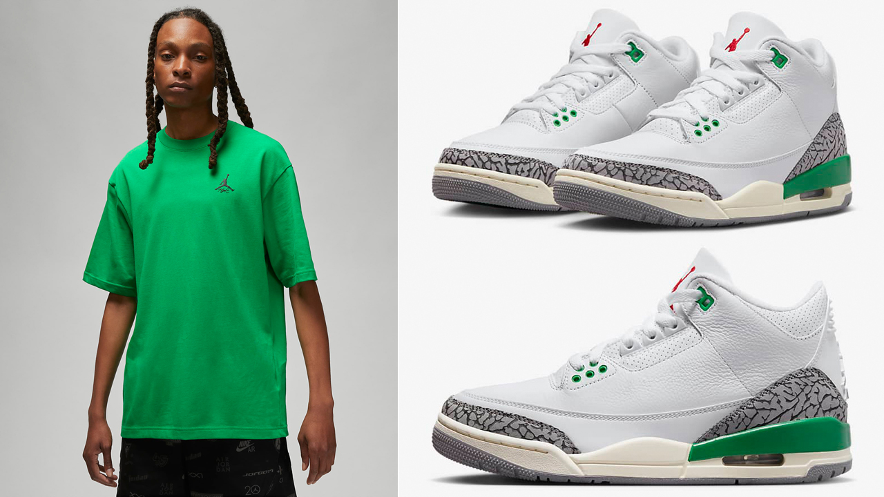 Air-Jordan-3-Lucky-Green-Shirt