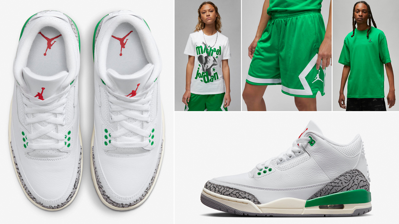 Air-Jordan-3-Lucky-Green-Shirts-Clothing-Outfits