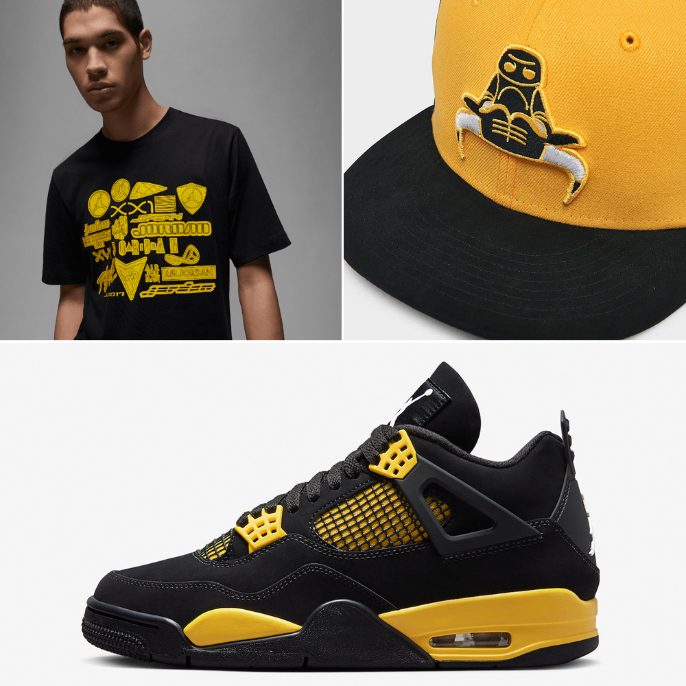 Air-Jordan-4-Thunder-Shirt-Hat-Outfit