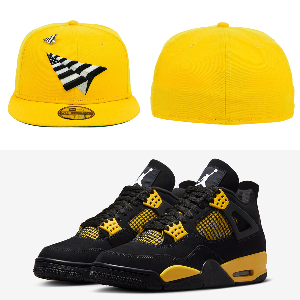 Air-Jordan-4-Thunder-Yellow-Fitted-Hat