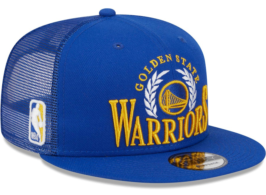 New-Era-Golden-State-Warriors-Bold-Laurels-Trucker-Snapback-Hat-2