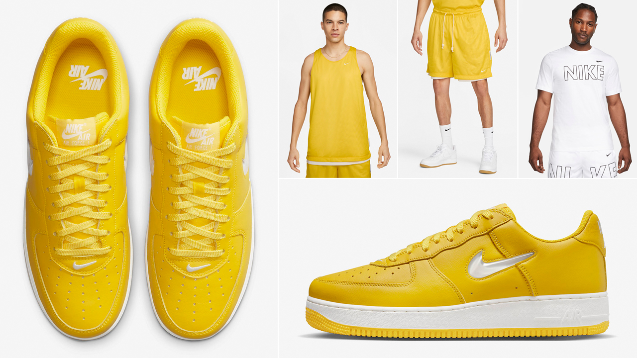 Nike-Air-Force-1-Low-Yellow-Jewel-Shirts-Clothing-Outfits
