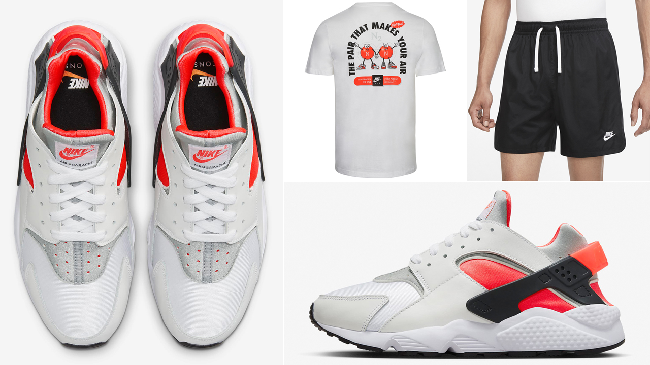 Nike-Air-Huarache-Icons-Infrared-T-Shirt-and-Shorts-Outfit-Match