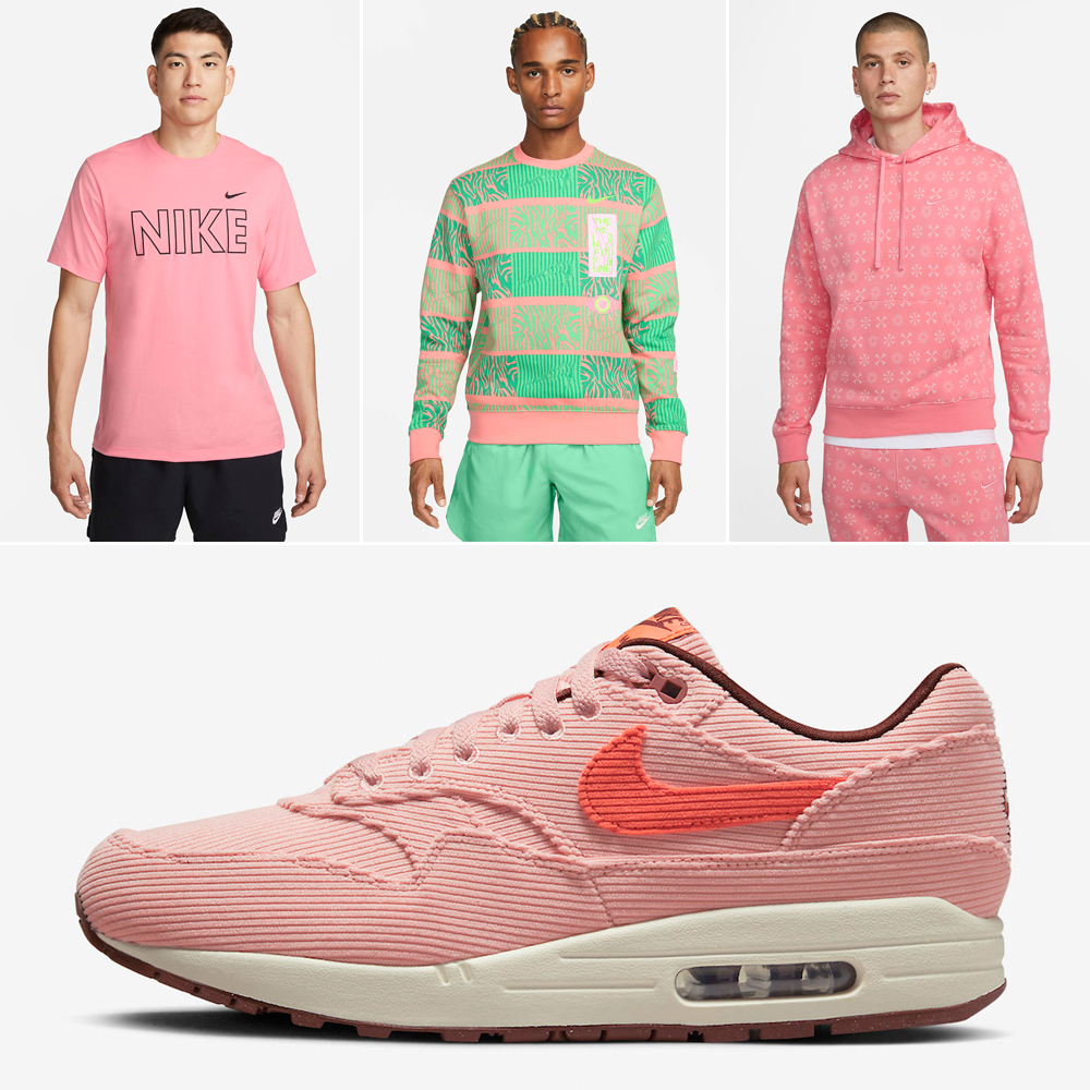 Nike-Air-Max-1-Coral-Stardust-Corduroy-Outfits