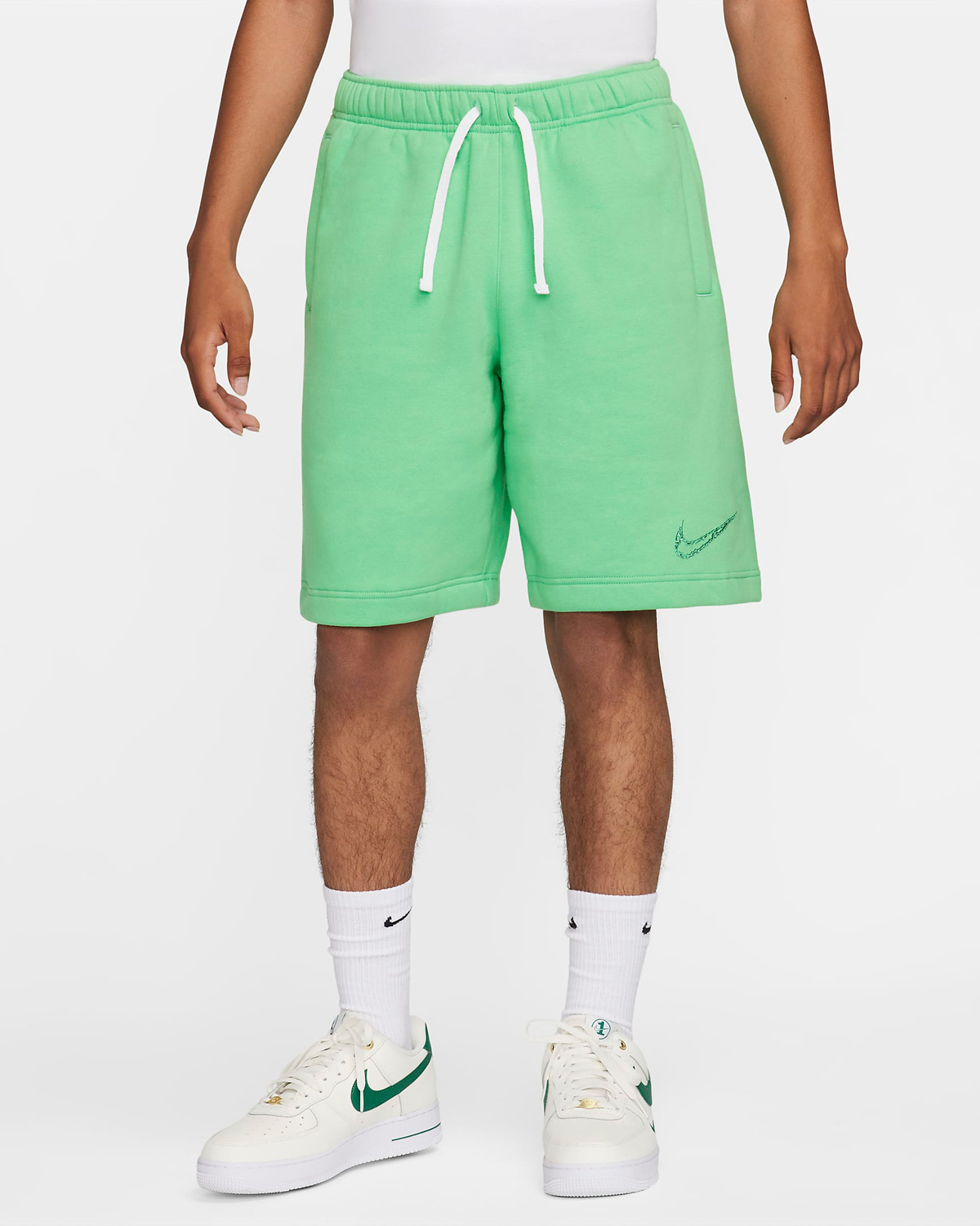 Nike-Club-Fleece-Shorts-Spring-Green