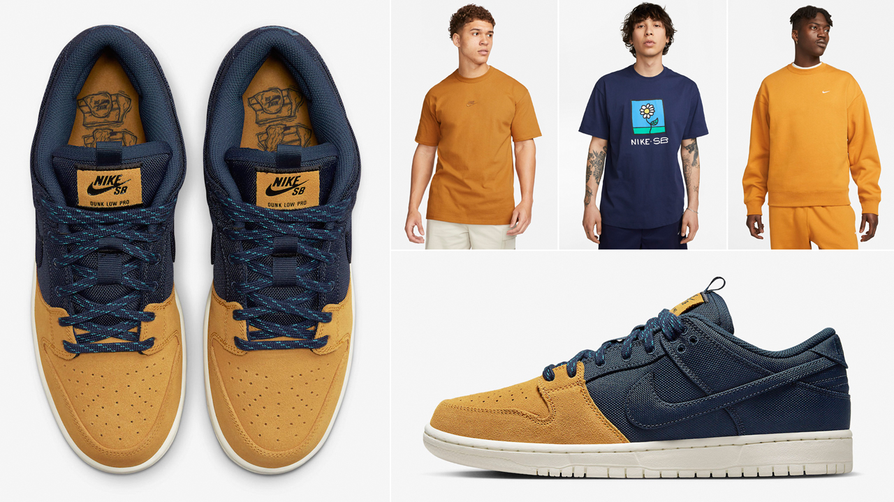 Nike-SB-Dunk-Low-Backpack-Midnight-Navy-Desert-Ochre-Shirts-Clothing-Outfits