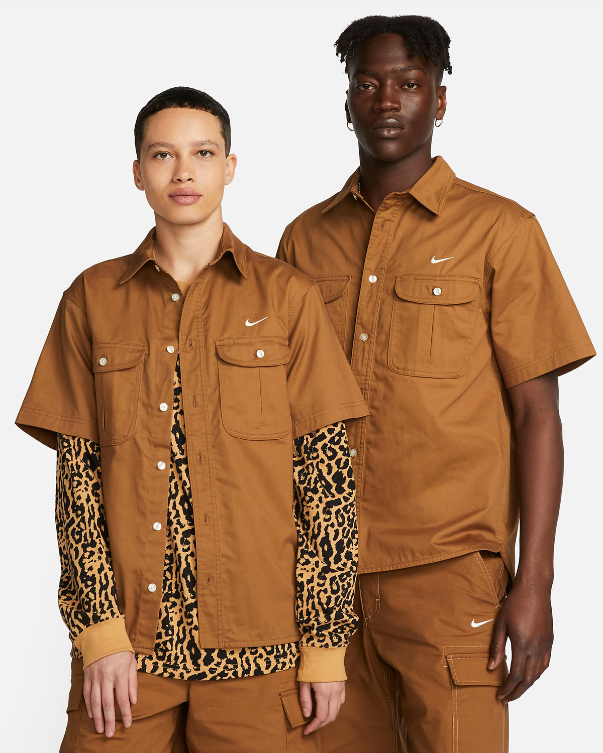 Nike-SB-Short-Sleeve-Button-Up-Top-Ale-Brown