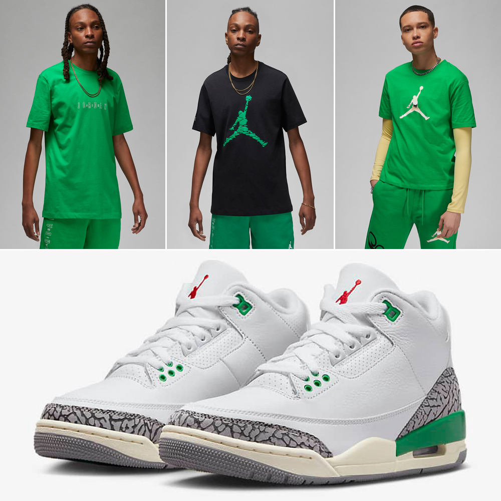 Shirts-to-Match-Air-Jordan-3-Lucky-Green