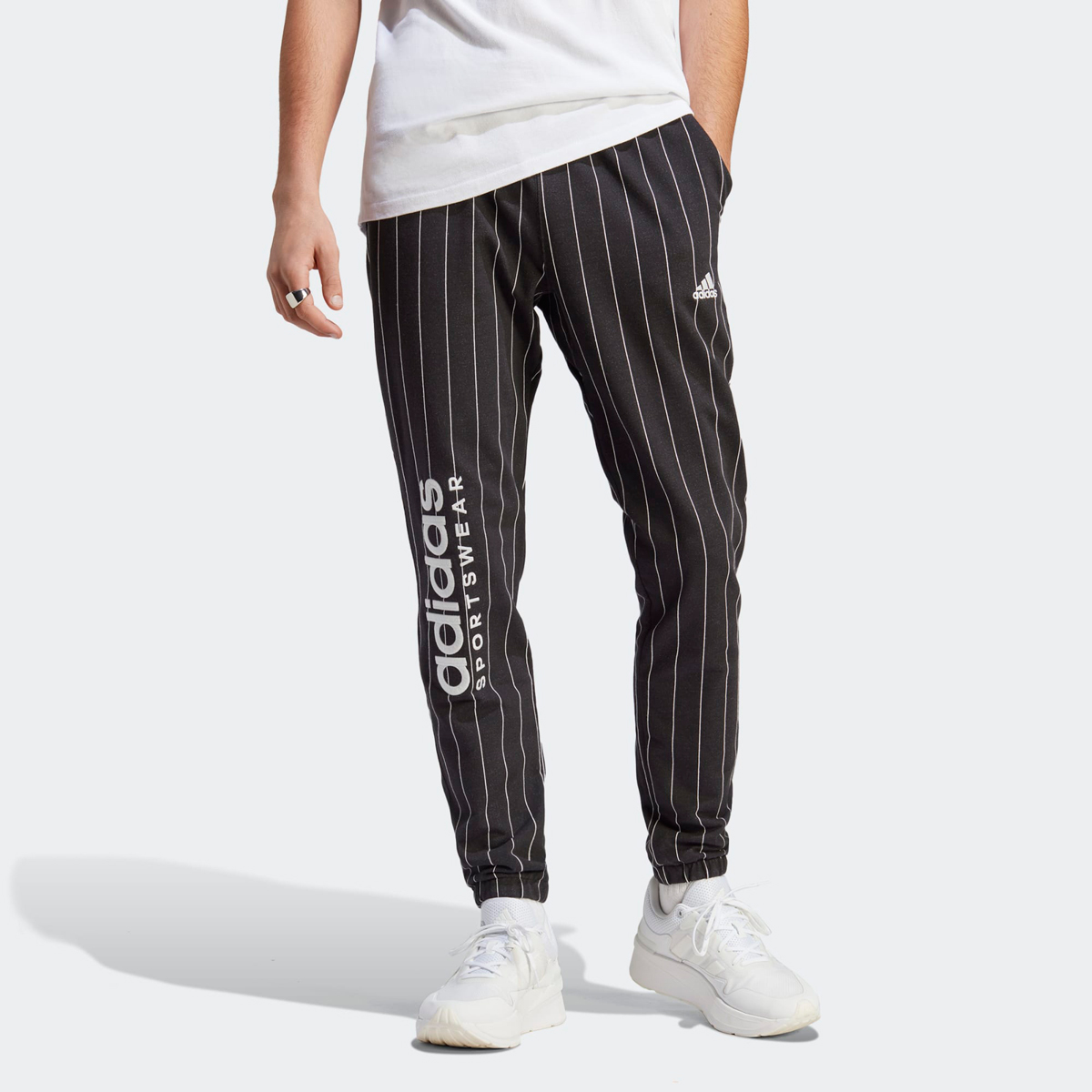 adidas-Sportswear-Pinstripe-Pants-Black-White-1