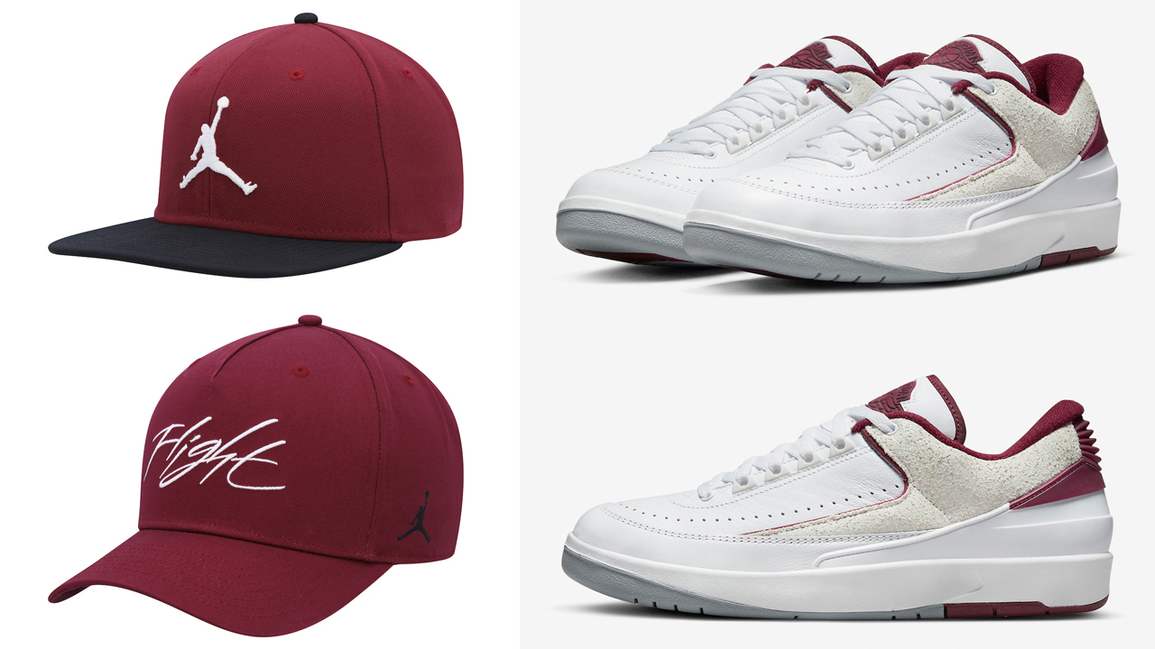 Air-Jordan-2-Low-Cherrywood-Hats