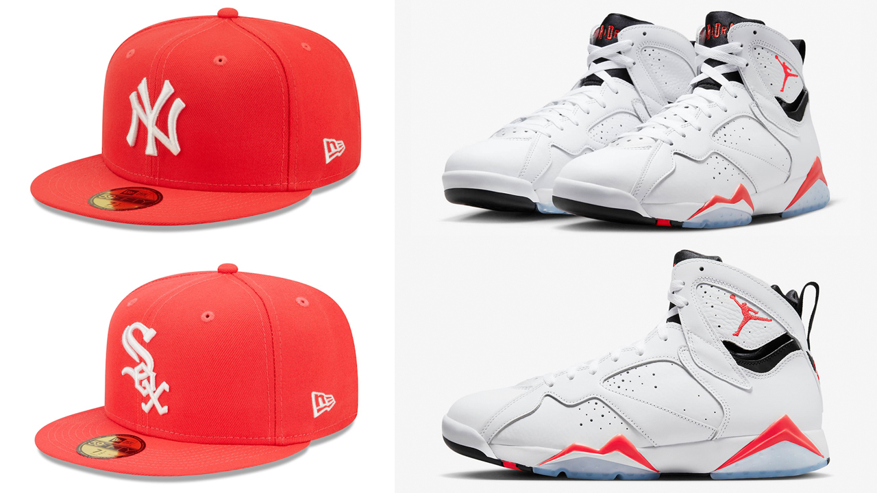 Air-Jordan-7-White-Infrared-Hats
