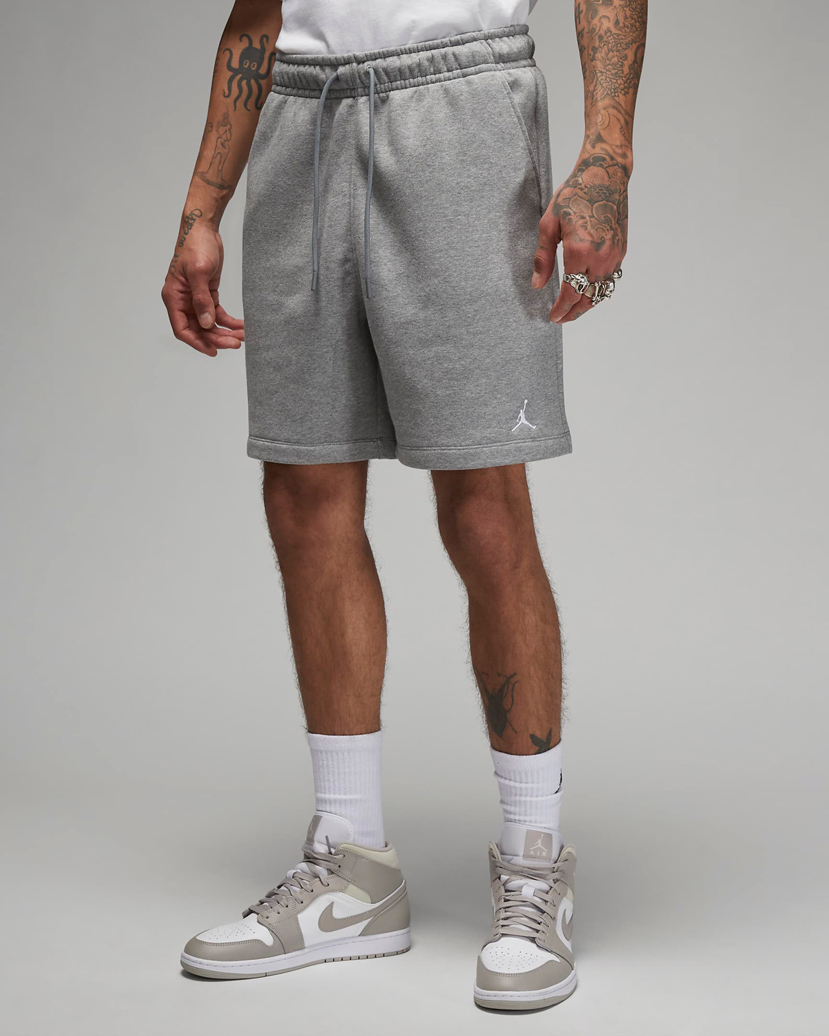 Jordan-Essentials-Fleece-Shorts-Grey-Carbon-Heather