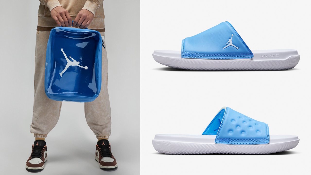 Jordan-Play-Slides-University-Blue-Shoe-Box-Bag-to-Match